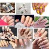 Yeahbo Nail Art Stickers Self Adhesive, Abstract Nail Stickers for Gel Nails Designer, 6 Sheets Nail Decals Self Adhesive Graffiti Lady Face Rose Nail Design, Nail Decoration for Women Girls Kids