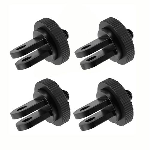 Reflex Camera 4-Pack 1/4" Tripod Adapter Mount Works with Go Pro Hero 13-5, D J I Osmo, Insta 360 – Universal Camera Converter for Action Cameras, Compatible with Go Pro Mounts & Accessories