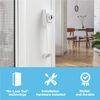 Wright Products - Tie Down Keyed Push Button Door Latch for Screen and Storm Doors, White