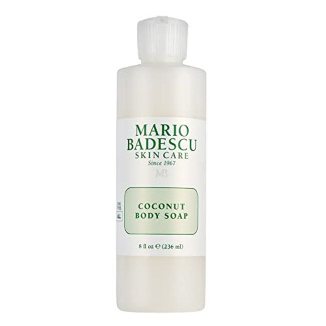 Mario Badescu Coconut Body Soap for All Skin Types | Nutrient Packed Body Wash That Cleanses Skin | Formulated with Coconut Fruit Extract & Jojoba Oil | 8 FL OZ