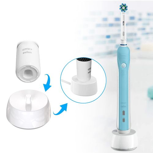 BOLUX-JS for Oral B Electric Toothbrush Charger, Type 3757 Chargers USB Charging Base for Oral B Pro 2500N, iO 4n/ 5n/ iO 6, Pro 600, Kids/Genius/Smart Series Inductive Electric Toothbrush Charger