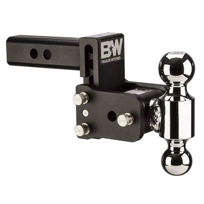 B&W Trailer Hitches Tow & Stow - Fits 2" Receiver, Dual Ball (2" x 2-5/16"), 3" Drop, 10,000 GTW - TS10033B