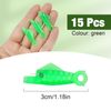 Redamancy 15 Pcs Fish Mouth Sewing Machine Needle Threader, Sewing Machine Needle Threader, Automatic Needle Threader for Sewing Machine, Easy Selfthread Needle Threaders Tool, for Craft DIY(Green)