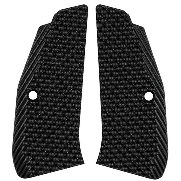 LOK Grips Compact CZ 75 Thin Bogies G10 Grips Solid Black