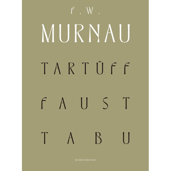 F・W・ムルナウ　Blu-rayセット （収録：『タルチュフ』『ファウスト』『タブウ』）