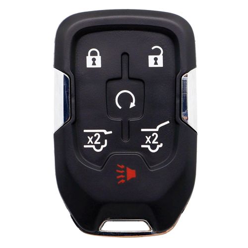 Replacement Key Fob Cover for Chevy Tahoe Suburban GMC Yukon 2014 2015 2016 2017 2018 2019 2020 with 6 Buttons Keyless Entry Smart Remote Key Shell Case