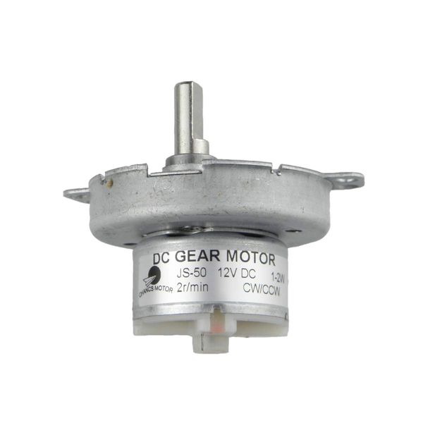 CHANCS D-Sahft Gear Electric Motor JS-50 12V DC 2RPM CW/CCW Slow Speed Motor Ridotto motore DC Microwave Micromotor Coppia 9Kg.cm