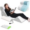 6PCS Orthopedic Wedge Pillow Set for Sleeping, Memory Foam Post Surgery