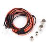 4x Stream Headlight Headlight RC On-Road Model LED Night 5MM&3MM Replacement Parts