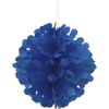 Unique Party 63237 - 30cm Flutter Royal Blue Tissue Paper Ball