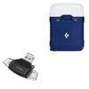 BoxWave Smart Gadget Compatible with Black Diamond Volt Lantern - AllReader SD Card Reader, microSD Card Reader SD Compact USB - Jet Black