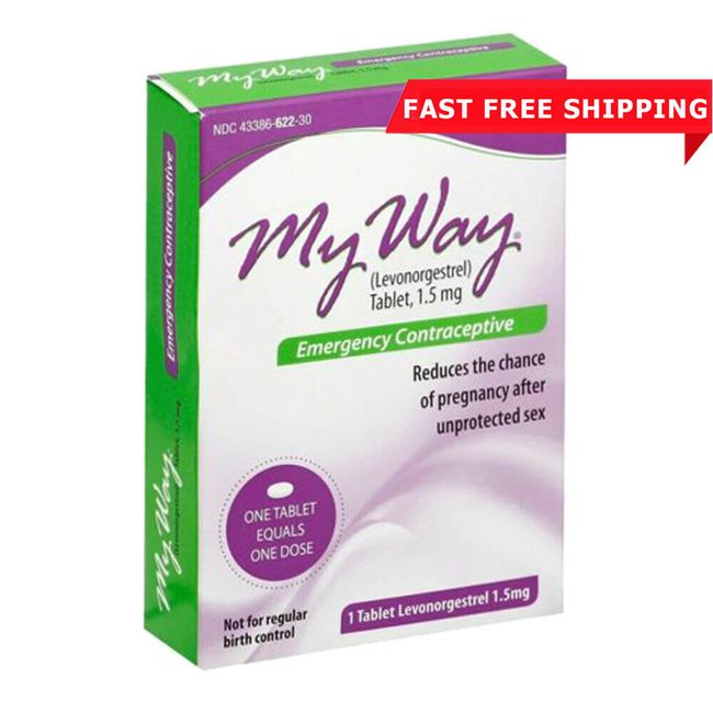 My Way Emergency Contraceptive 1 Tablet Compare to Plan B One Step Exp 03/2025