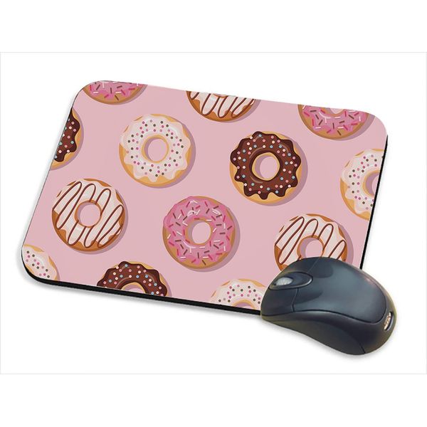 Doughnut Pattern Mouse Pad PC Computer Mat Desk Mat Work-Desk-Office/Daily use Computer Accessories Birthday Present Idea.
