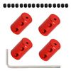 Aopin Coupling, 4 Rigid Set Screw Coupling, 2-3mm Socket Coupling with Allen Key, 20mm Length Motor Coupling, For 3D Printer, CNC Machine, Car Model, Boat Model, Hardware, Mold, DIY Coding Rigid Coupling