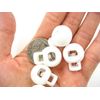 VOMONO 10pcs White Modern Casual Metal, Plastic Toggle Cord Locks
