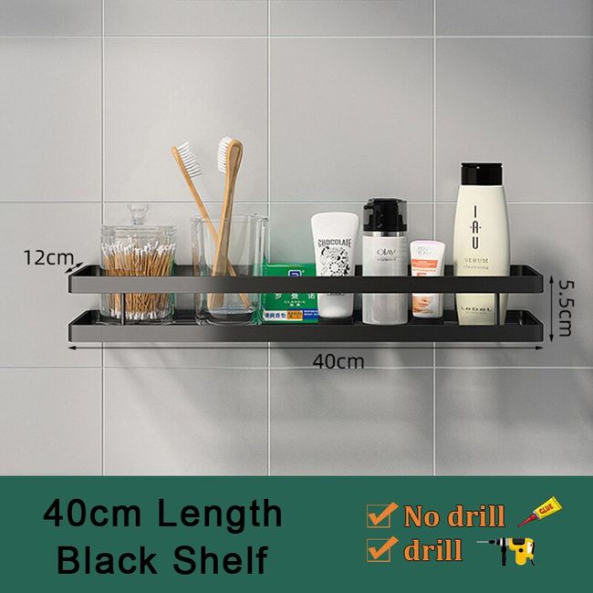 Bathroom Shelves No-drill Corner Shelf Shower Storage Rack Holder Toil –  everythinghomefinds