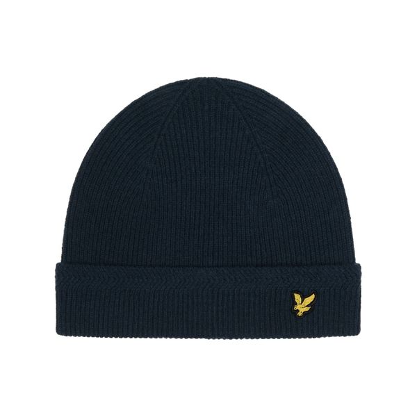 Lyle & Scott Racked Rib Beanie Dark Navy One Size