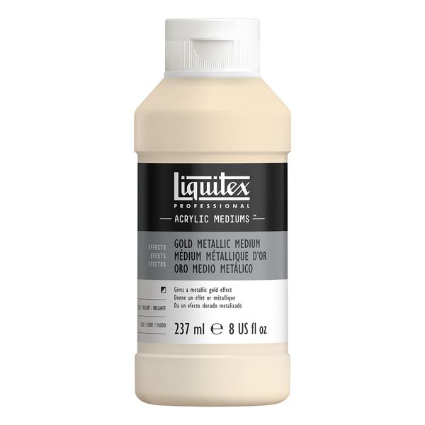 LIQUITEX Metallic Gold Medium, 237ml-Metallic