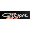 Dodge Charger Script Steel Magnet - Grey (Magnet - 7" X 1.5")