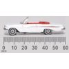 Oxford Diecast 87CI61003 Chevrolet Impala 1961 White/Roman Red