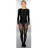 Extra Large Glossy Bodystocking (Black, No Crotch)