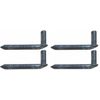 3/4 Chain Link Lag screw Gate Hinge Side Wood Post Bolt Hinge Galvanized Lot 4