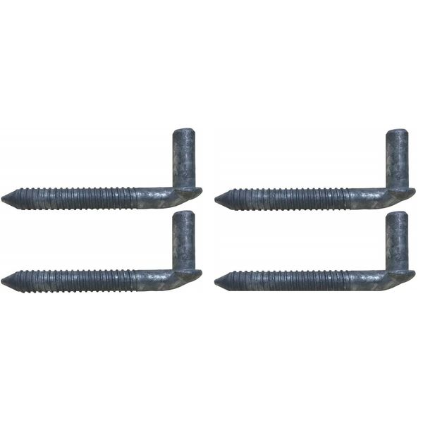 3/4 Chain Link Lag screw Gate Hinge Side Wood Post Bolt Hinge Galvanized Lot 4
