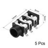 sourcing map 3.5 mm Audio Jack Connector PCB Mount Female Socket 6Pin PJ-313D 5pcs
