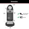 Master Lock 5420EC Set Your Own Combination Lock with Adjustable Shackle Black 6 Keys Capacity