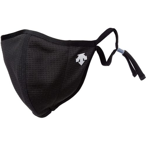 Descente DX-C1253S Mask, Set of 2, Sports Mask, Breathable, Easy to Breathe, Coolist, Washable, Adjustable Drawstring, Face Mask, BKNV