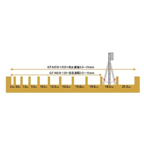 YAMASHIN GT-NEW-120Z Melitter (For Flexible Grooving) 120x30P