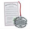 Merry Christmas from Heaven ® Pewter Finish Keepsake Memorial Ornament with Poem in Gift Box - Rememberance Gift for Christams Trees or Year Round Respect for a Departed Loved One.