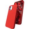 STRUCTURE iPhone 12 Case, iPhone 12 Pro Case, Silicone Cover, iPhone 12 Pro Case, Wireless Charging Compatible, Silicone Case, Thin, Lightweight (Red)