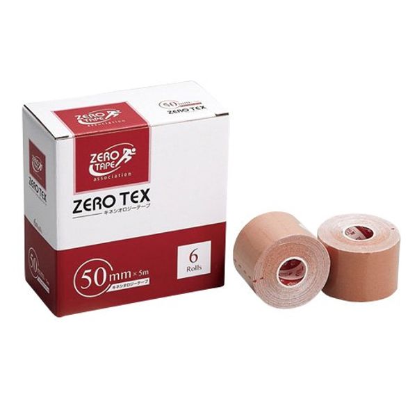 Nissin Medical Instruments Zero-Tex Kinesiology Tape, 2.0 inches (50 mm) x 16.4 ft (50 mm) x 16.4