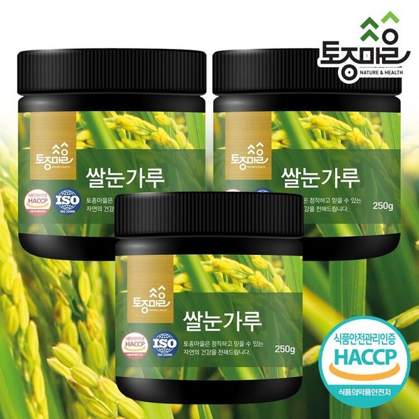 Tojong Village [Tojong Village] HACCP certified domestic rice snow powder 250g X 3ea, others, others