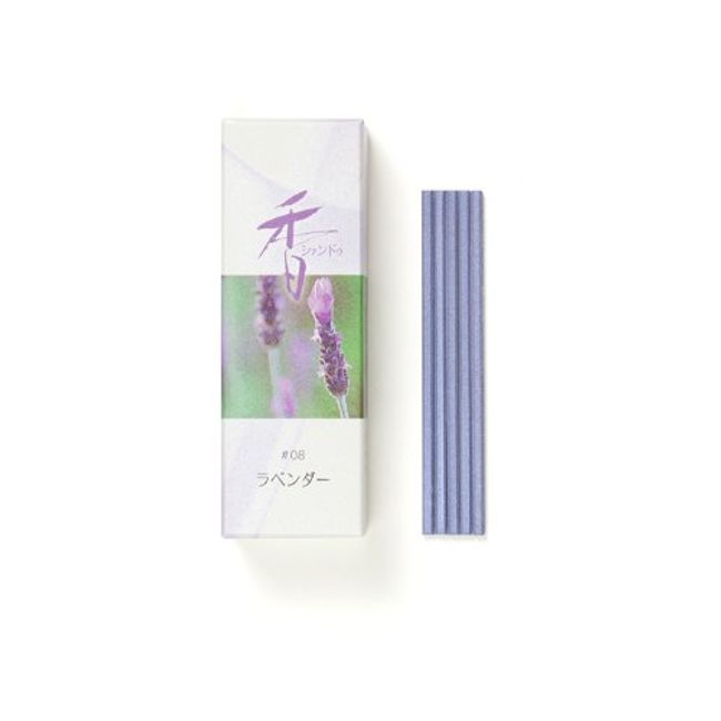 Shoyeido Incense Xiang Do Lavender ST20 Sticks with Simple Incense Holder #214208