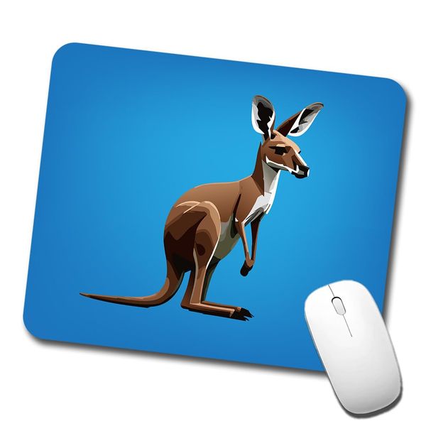 Kangaroo Standing Animal Low Profile Mouse Pad Mat