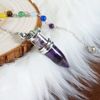 Soulnioi 7 Chakra Amethyst Pendulum, for Divination and Meditation