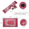 Pocket Travel Foldable Portable Waterproof Prayer Mat with Compass Green