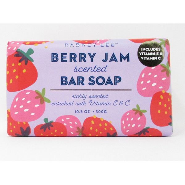 Dabney Lee Luxury Bath Bar Soap Berry Jam Scented With Vitamin C & E 10.5oz