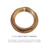 1 1/4 inches BSP Flanged Basin Waste Brass Backnut