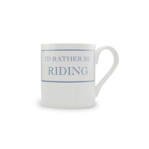 Stubbs Mugs I'd Rather Be Riding White Bone China Mug 300ml