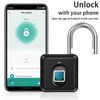 Waterproof Fingerprint Padlock Bluetooth Digital APP Keyless Smart Door Lock