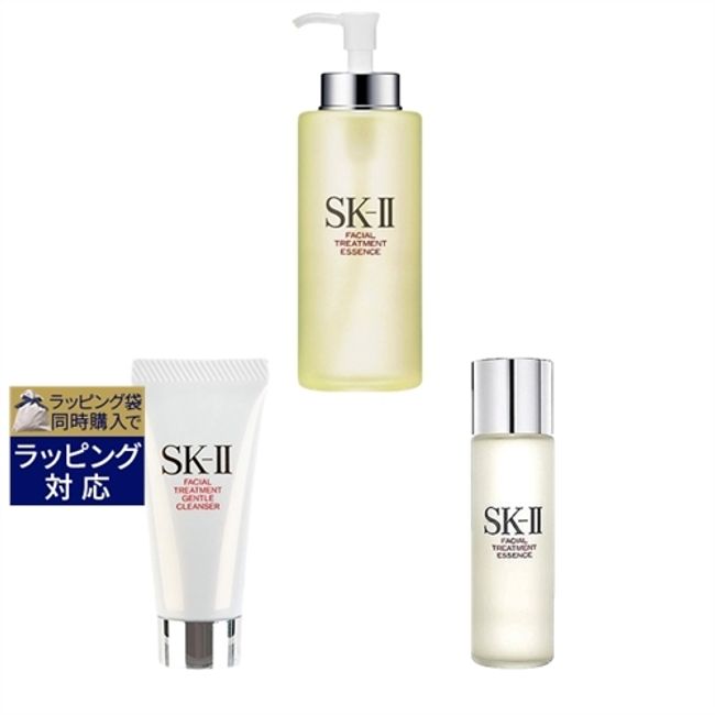 SK-II (SK-II/SK2) Pitera Basic Care 3-piece set/FT Essence 330ml + FT Essence 30ml + FT Gentle Cleanser 20g | SKII Skin Care Coffret