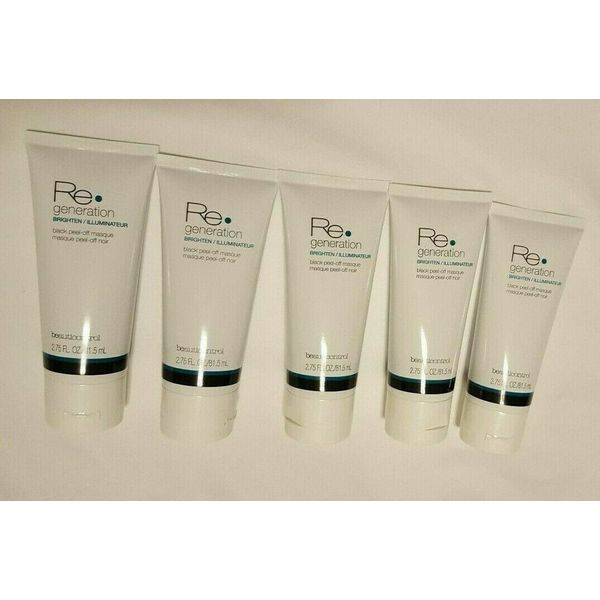 Beauticontrol (Lot of 5) Regeneration Brighten Black Peel-Off Mask