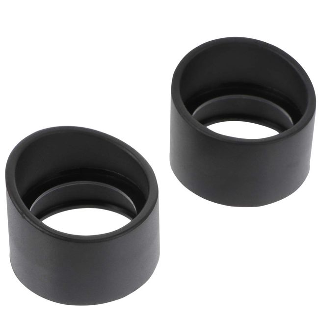 POPETPOP 2pcs for Stereo Microscope Microscope Eyepiece Cover Eyepiece Guard Rubber Binocular Flat Angle Eye Guard Cup Parts 33mm