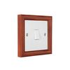 ElekTek Decorative Switch Surround Frame Cover Finger Plate Contemporary Chestnut