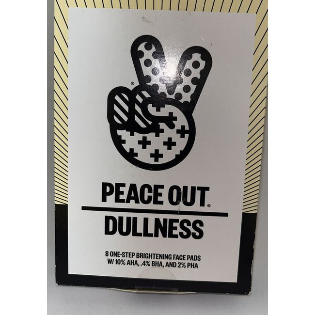 Peace Out Dullness 8 One Step Brightening Pads DISCONTINUED