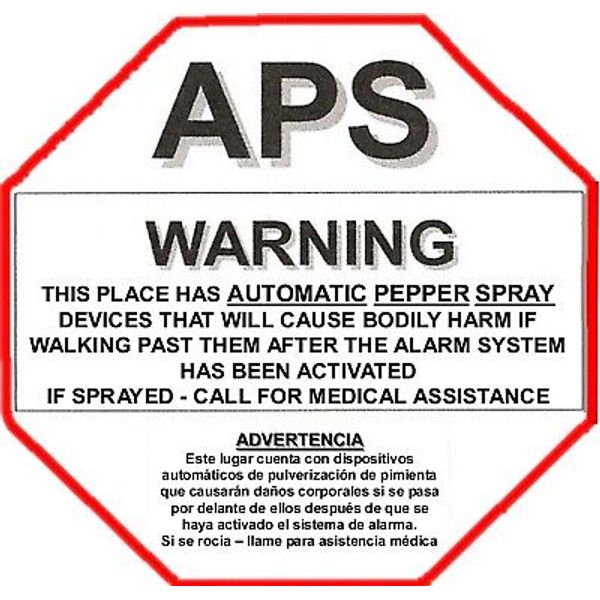 home security alarm yard sign