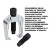 Powerbuilt 648692 Tie Rod Puller - 2 Piece Press Screw, Silver